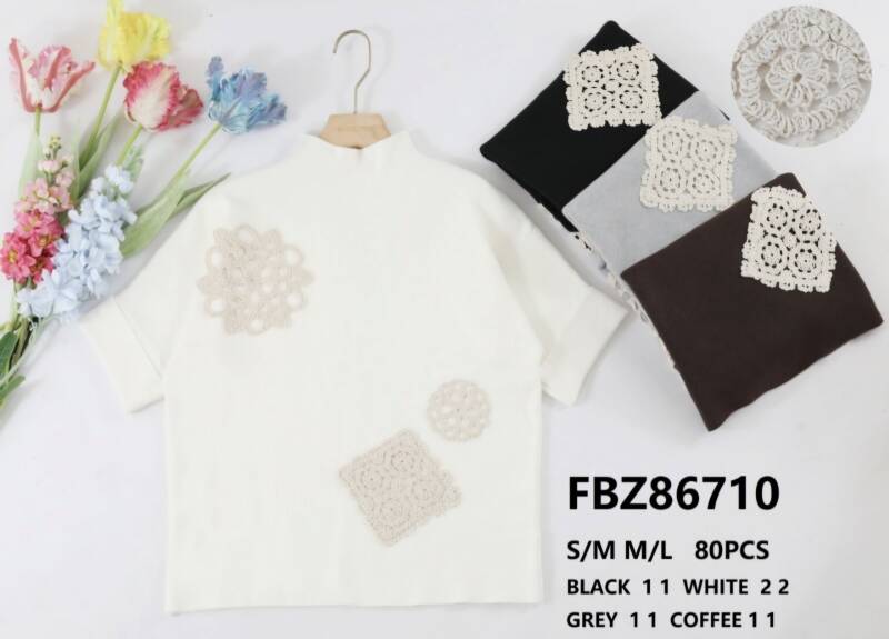 Swetry damskie Roz S/M-M/L. Mix kolor. Paczka 10 szt